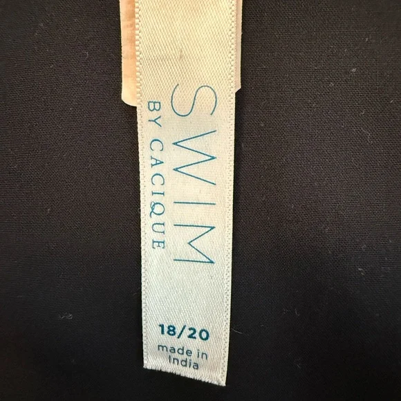 Cacique Black Tunic with Tassel Hem - Picture 4 of 5